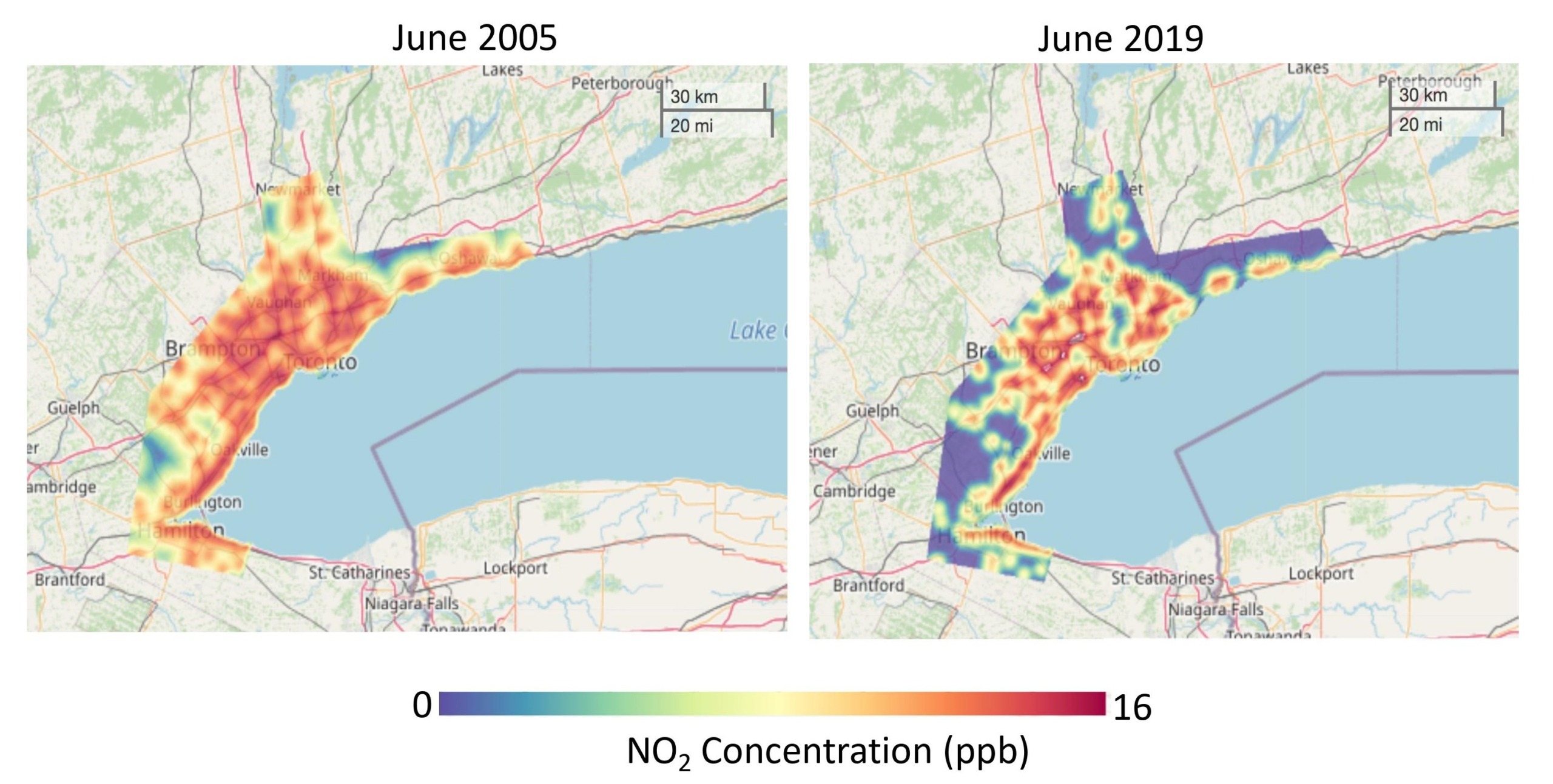 CANUE | NO2 MAPS OF THE GTHANO2 Model Images