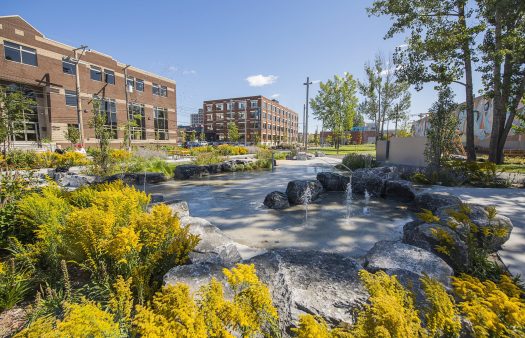 CANUE | Gestion des eaux pluviales grâce aux parcs-éponges à Montréal Image Name 